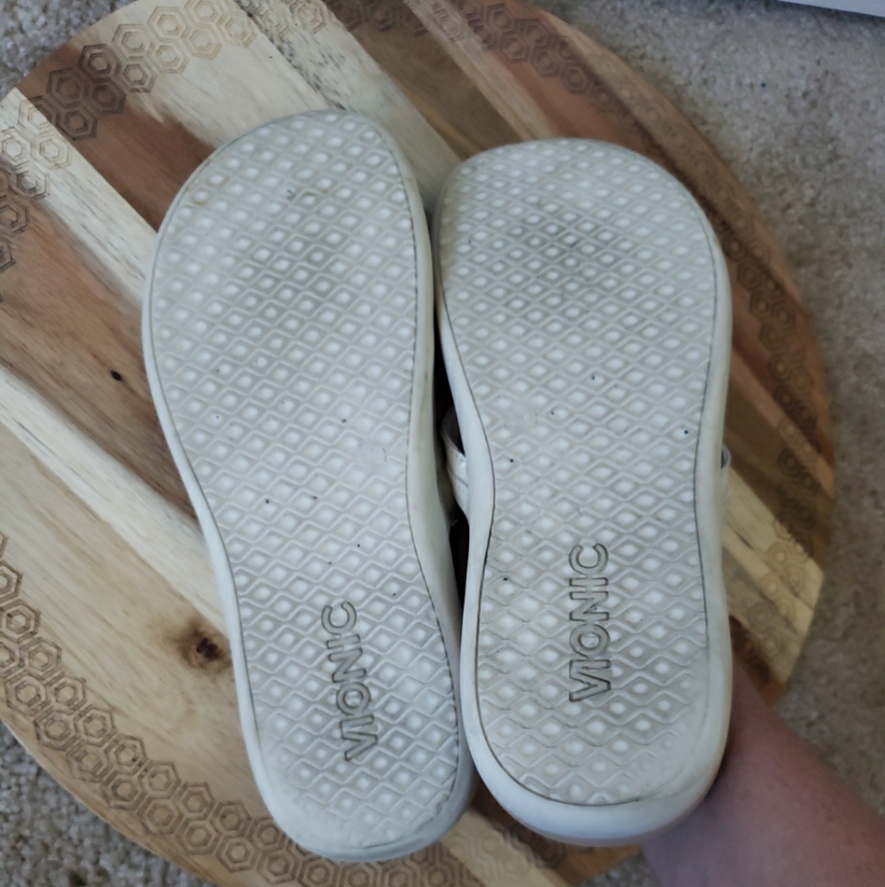 Vionic Circle Sandals Toe Post Cream 10 - Picture 5 of 5